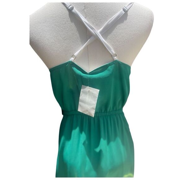 NWT Gabrielle Union Colorblock Faux Wrap Dress Size Medium - Picture 6 of 8